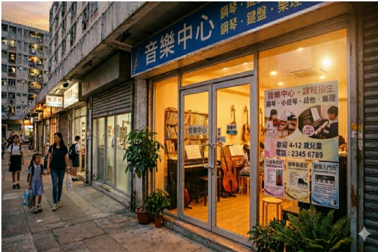 屋邨地舖音樂中心頂讓｜穩定學生底隨盤移交